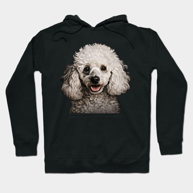 Cute Poodle Lovers Dogs Poodle Hoodie by fromherotozero